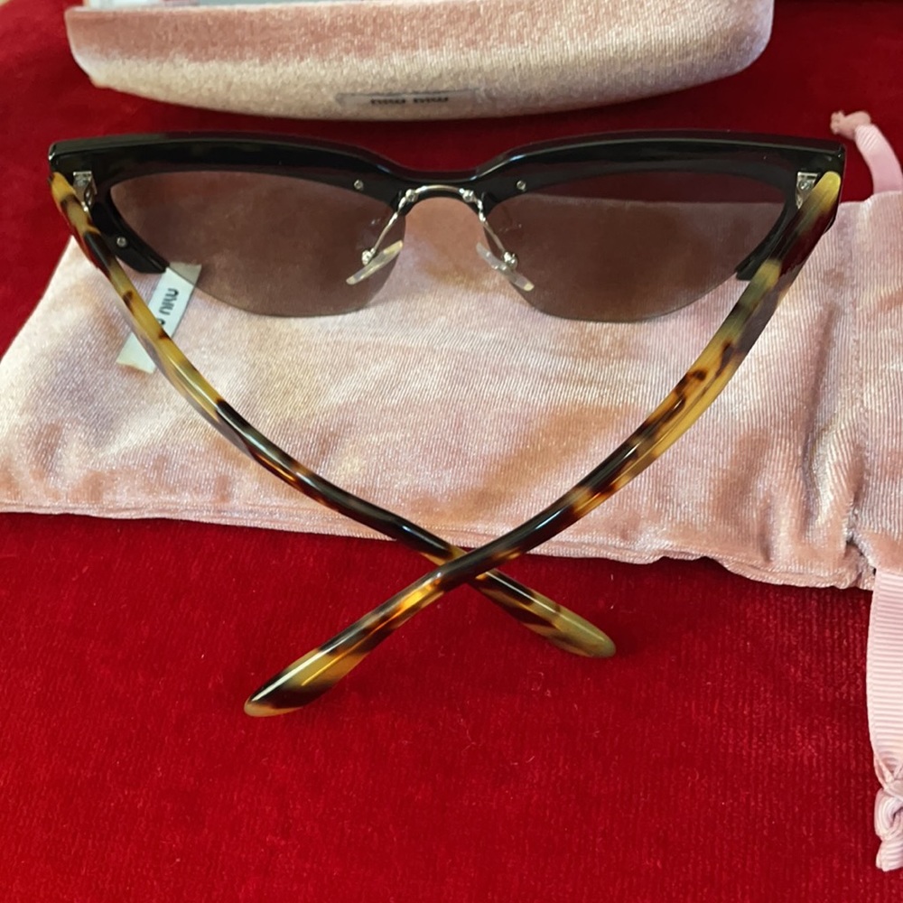 Almost New Miu Miu Sunglasses With Crystal - image 2